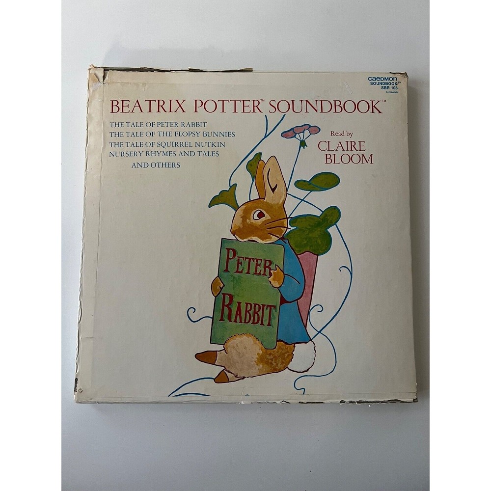 Beatrix Potter Soundbook 4 LP Box Set Claire Bloom Peter Rabbit EX Caedmon 103